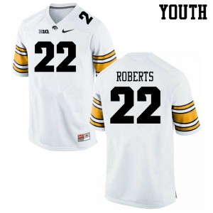 #22 Terry Roberts Iowa Youth Player Jerseys White