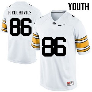 #86 C.J. Fiedorowicz Hawkeyes Youth Official Jerseys White