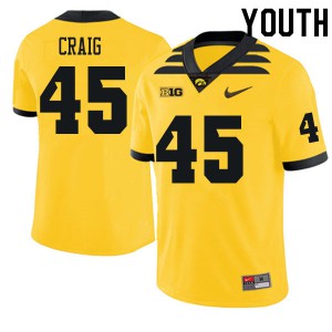#45 Deontae Craig Iowa Youth University Jerseys Gold