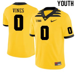 #0 Diante Vines Iowa Youth College Jersey Gold