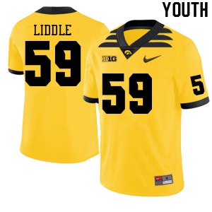 #59 Griffin Liddle Iowa Youth Official Jersey Gold