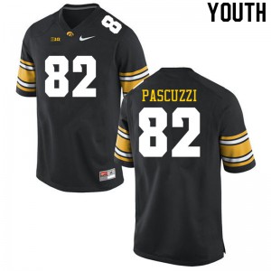#82 Johnny Pascuzzi Iowa Youth High School Jerseys Black
