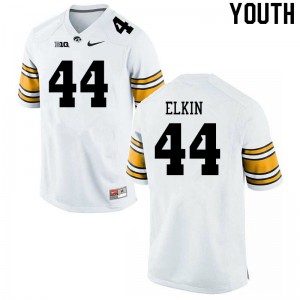 #44 Luke Elkin Iowa Youth Stitched Jersey White