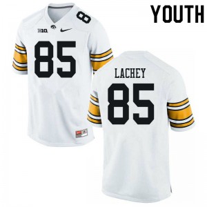 #85 Luke Lachey Iowa Youth University Jerseys White