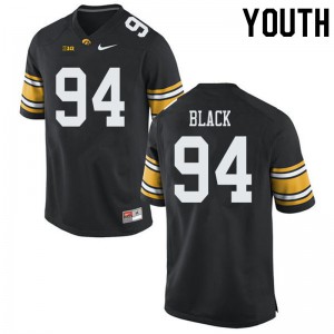 #94 Yahya Black University of Iowa Youth University Jersey Black